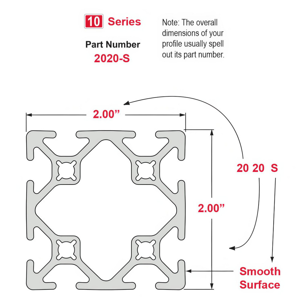 80/20 Inc. - T-Slot Framing: Type: Frame; Frame Type: T-Slotted; Duty ...