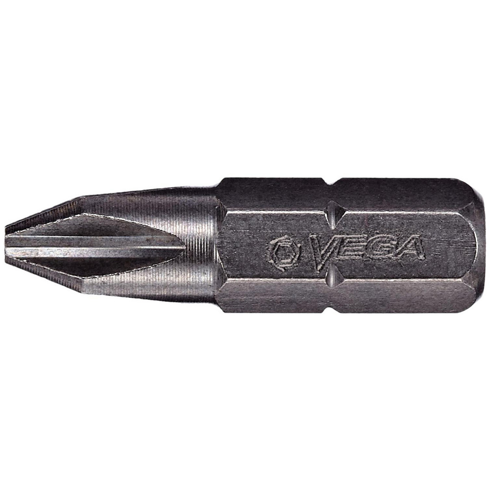 Phillips Screwdriver Bits: Point Size: #2; Drive Size (Inch): 1/4; Reversible: No
