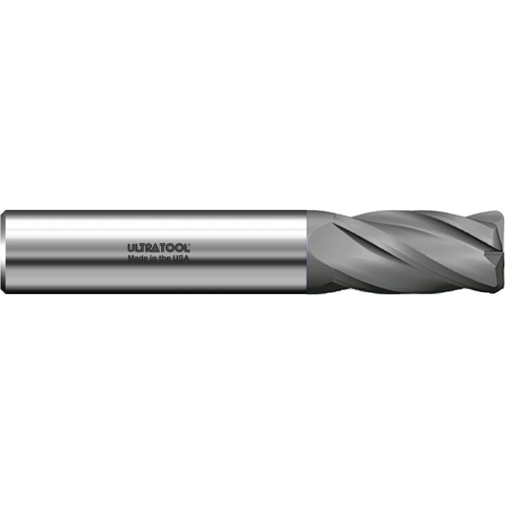 Ball End Mill: 1/8" Dia, 1/2" LOC, 4 Flute, Solid Carbide