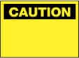 Sign: Rectangle, "Caution - Blank No Legend"