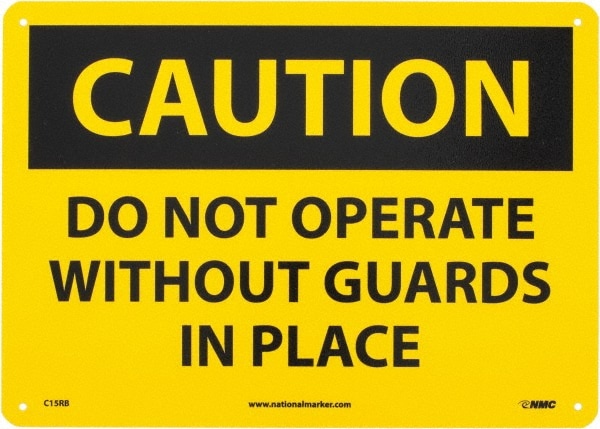 Accident Prevention Sign: Rectangle, 