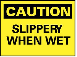 Accident Prevention Sign: Rectangle, 
