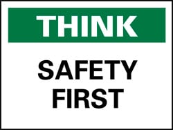 Accident Prevention Sign: Rectangle, 