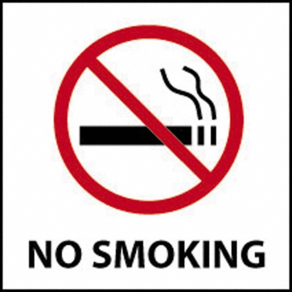 Sign: Square, "No Smoking"