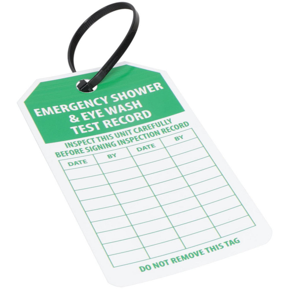 Emergency Shower & Eye Wash Test Record Tag (RPT37G - View #3