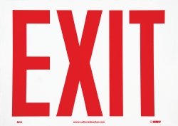 Exit, Pressure Sensitive Vinyl Exit Sign