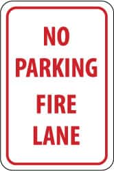 lane fire parking aluminum wide sign nmc