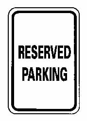Reserved Parking,