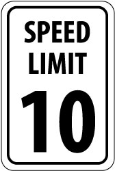 AccuformNMC - Speed Limit Sign: Rectangle, 