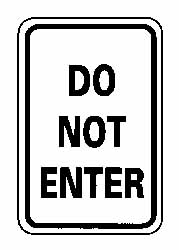 Do Not Enter,