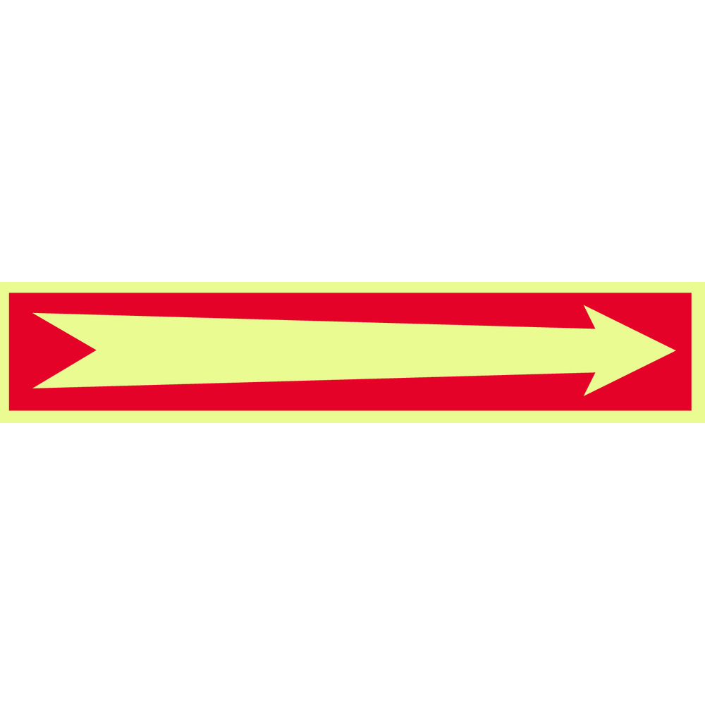 Safety Signs: Sign Type: Fire, Exit - Vinyl, Adhesive-Backed, 2" High, 10" Wide