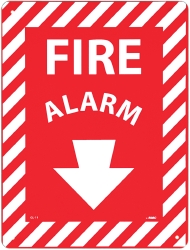 Fire Alarm, Rigid Plastic Fire Sign