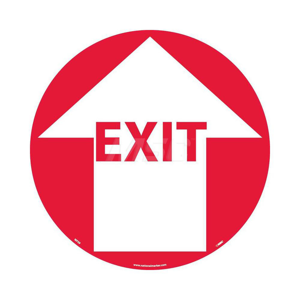 AccuformNMC - Entrance & Directional & Exit Adhesive Backed Floor Sign ...