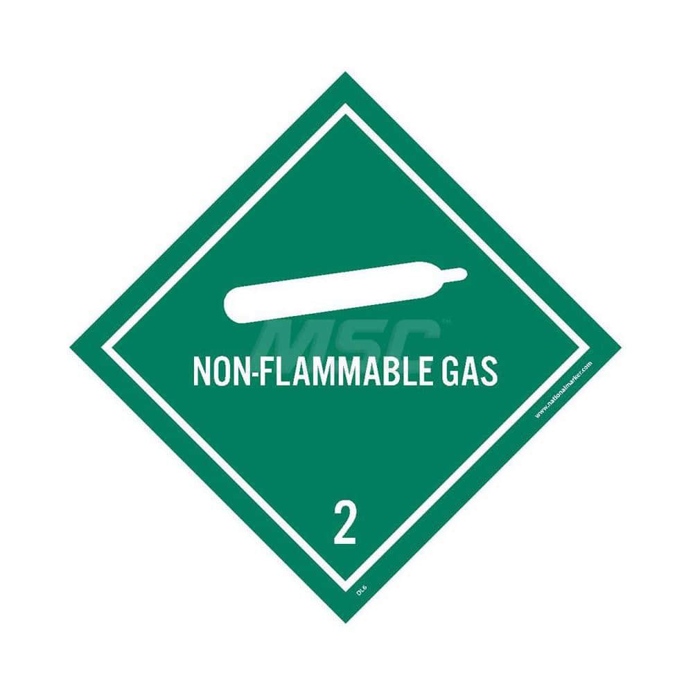 25 Qty 1 Pack Non Flammable Gas DOT Shipping Label