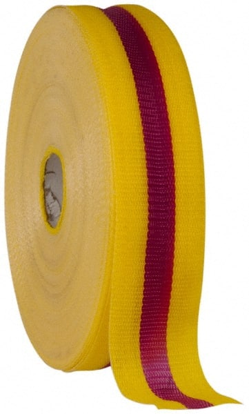 2" Wide Roll, Woven Polyethylene, Magenta & Yellow Barricade Tape