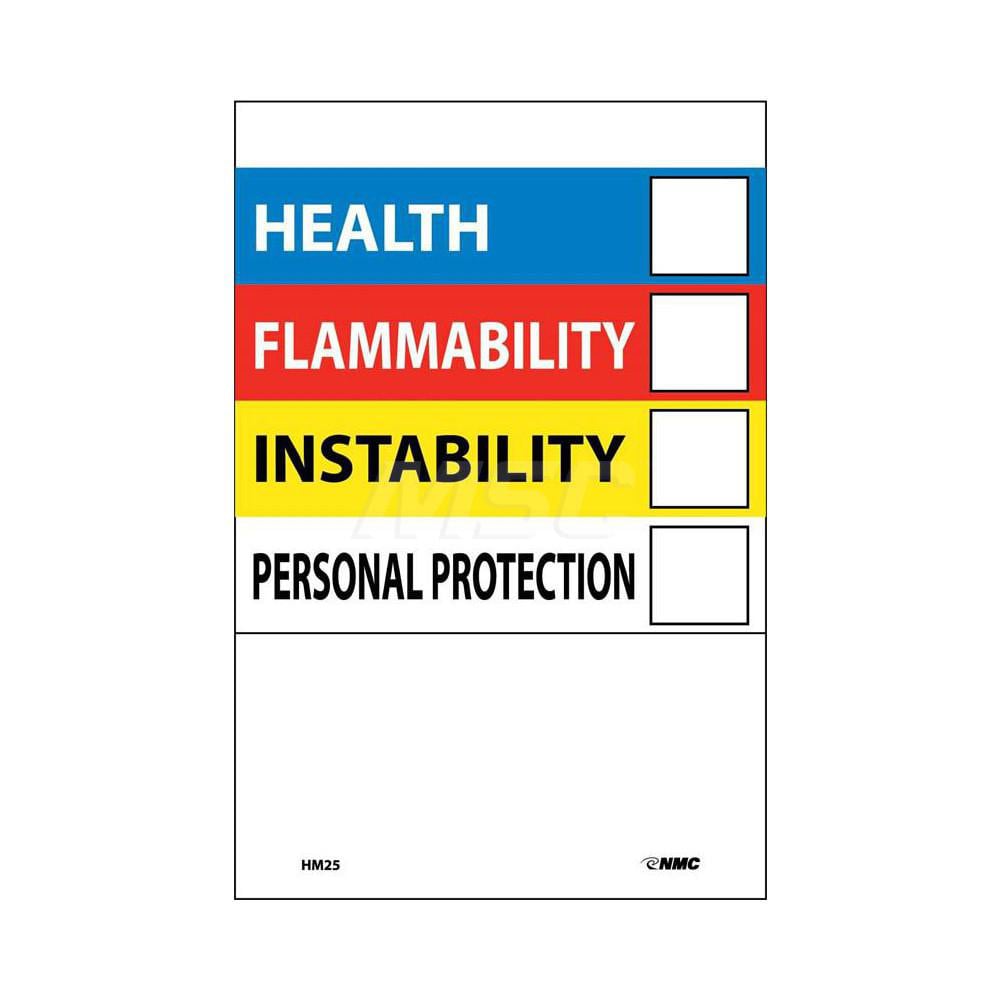 AccuformNMC - Chemical & Hazardous Material Sign: Rectangle, 