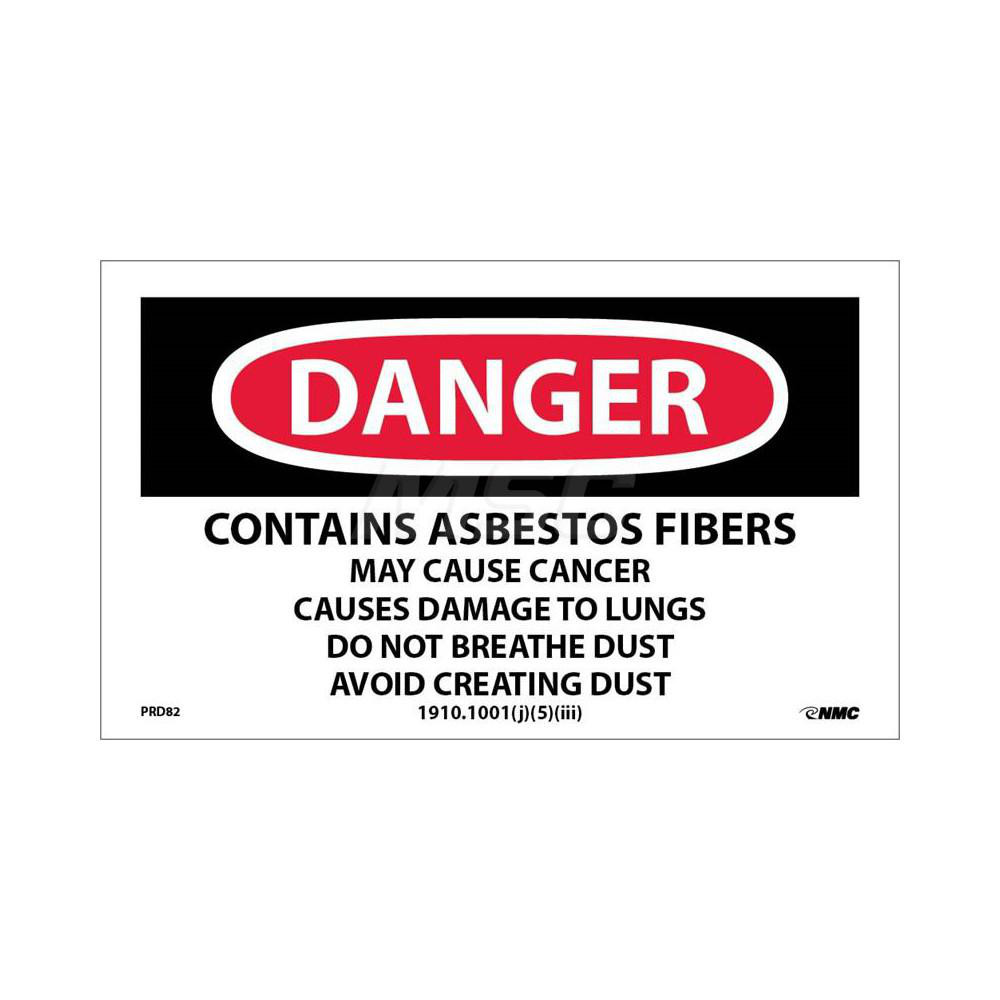 AccuformNMC Chemical & Hazardous Material Sign Rectangle, DANGER