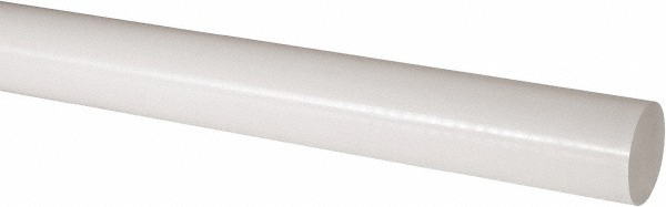Made in USA 5506074 Plastic Rod: Acetal, 4 Long, 2-1/4" Dia, Natural Image
