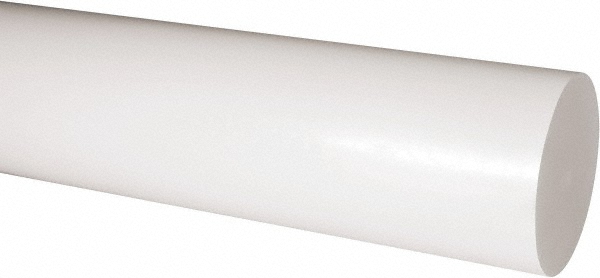 Made in USA 5506102 Plastic Rod: Acetal, 2 Long, 3-1/2" Dia, Natural Image