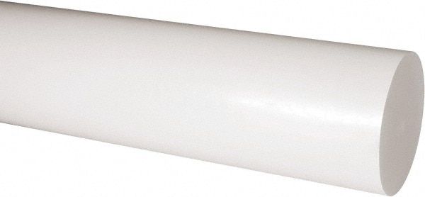 Made in USA 5506111 Plastic Rod: Acetal, 1 Long, 4" Dia, Natural Image