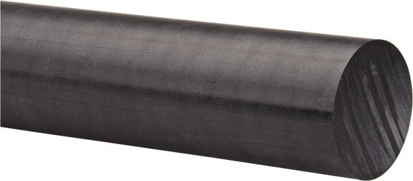 Delrin Black Color Acetal Plastic Rod 1 1/2-1.50" Diameter x 24" Length