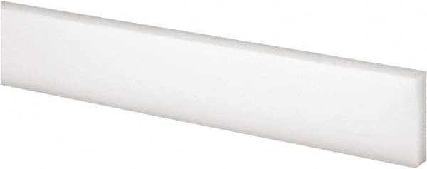 1-1/4 Thick x 5 Wide x 24 Long White Acetal Plastic Bar 