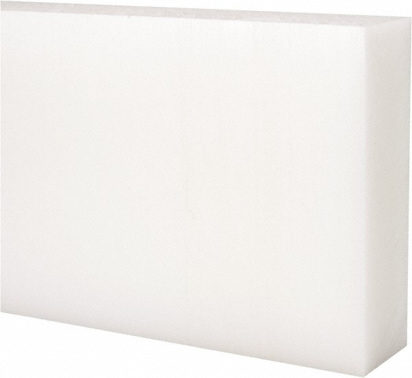Made in USA 5506941 Plastic Bar: Acetal, 1-1/4" Thick, 12" Long, Natural Color Image