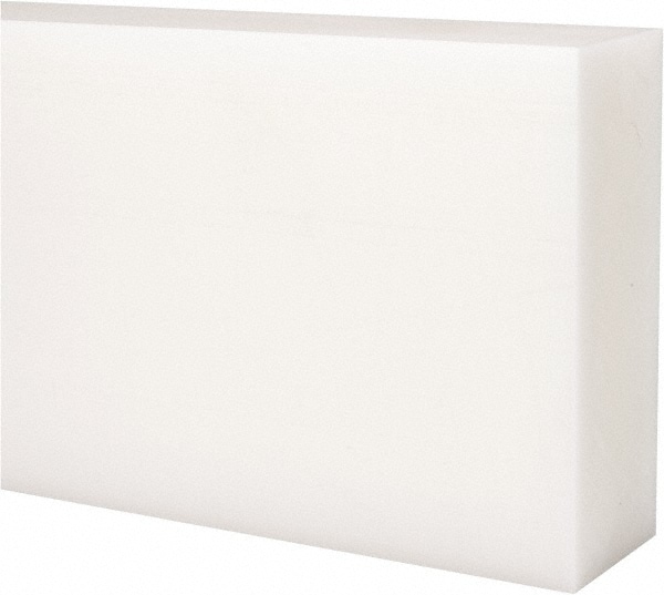 Made in USA 5506981 Plastic Bar: Acetal, 1-1/2" Thick, 12" Long, Natural Color Image