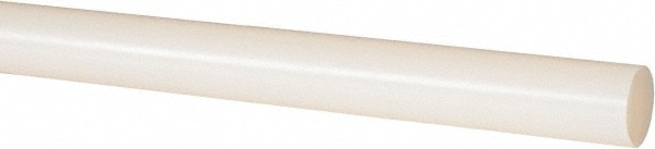 Made in USA 5507520 Plastic Rod: Nylon 6 & 6, 8 Long, 7/8" Dia, Natural Image