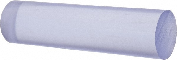 Made in USA 5512104 Plastic Rod: Polycarbonate, 4 Long, 2" Dia, Clear Image