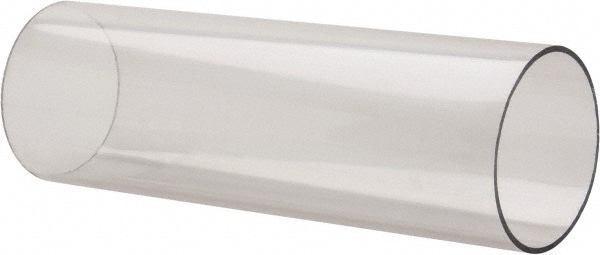 Made in USA 5513370 Plastic Round Tube: 1-3/4" ID, 2" OD, 8 OAL, Clear, Polycarbonate Image