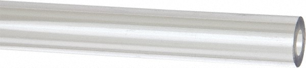 Made in USA 5510360 Plastic Round Tube: 3/4" ID, 1" OD, 6 OAL, Clear, Cellulose Acetate Butyrate Image