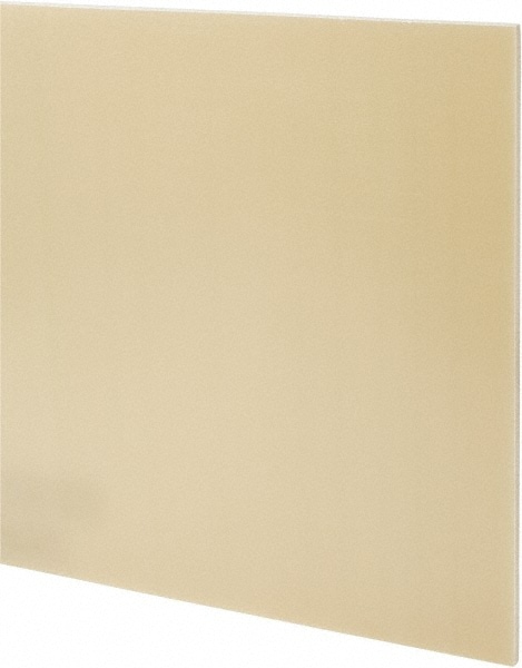 Made in USA GEEX.2501224N Plastic Sheet: Epoxyglass Laminate (G10/F4), 1/4" Thick, 24" Long, Mustard Yellow Image