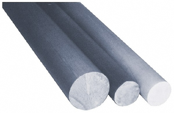 Made in USA GMERR.312N Plastic Rod: Glass-Cloth Melamine Laminate (G5 & G9), 4 Long, 5/16" Dia, Gray Image