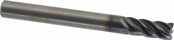 Kennametal 4046291 Corner Radius End Mill: 0.2362" Dia, 0.5118" LOC, 0.0157" Radius, 5 Flutes, Solid Carbide Image