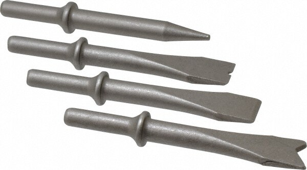 Hammer & Chipper Replacement Chisel: Chisel Set, 5" OAL, 1-1/8" Shank Dia