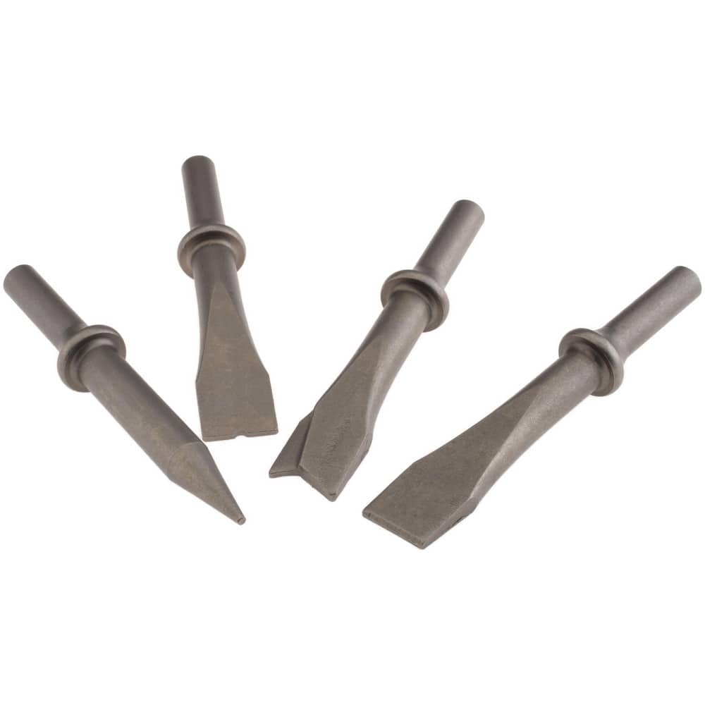 Hammer & Chipper Replacement Chisel: Chisel Set, 5" OAL, 1-1/8" Shank Dia