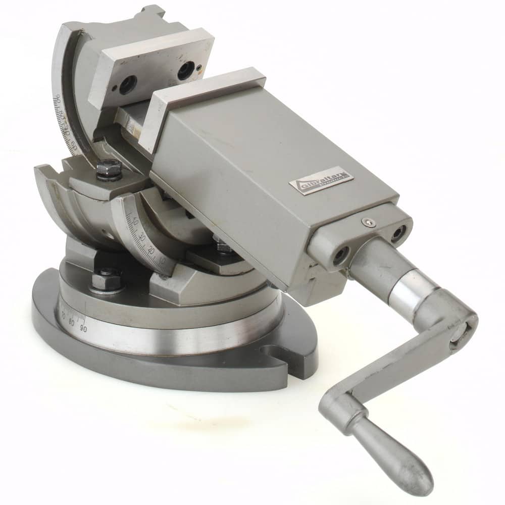 Gibraltar - Machine Vise: 3″ Jaw Width, 3″ Jaw Opening, 3-Way Angle, Swivel  Base - 63493274 - MSC Industrial Supply