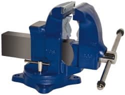 Gibraltar G56390 Bench & Pipe Combination Vise: 5" Jaw Width, 7-1/2" Jaw Opening, 6" Throat Depth 