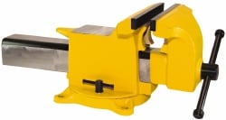 Gibraltar G56425 Bench & Pipe Combination Vise: 4" Jaw Width, 4" Jaw Opening, 2-1/4" Throat Depth Image