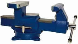 Gibraltar MRBV65D2-OLD Bench & Pipe Combination Vise: 6.5" Jaw Width, 7" Jaw Opening, 4" Throat Depth 