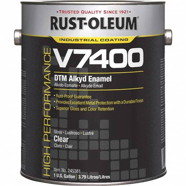 Rust-Oleum 245381 Alkyd Enamel Paint: 1,280 fl oz, Gloss, Clear 
