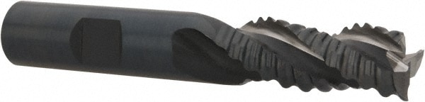 OSG 4300100 Square End Mill: 1/2 Dia, 1-1/4 LOC, 1/2 Shank Dia, 3-1/4 OAL, 3 Flutes, Cobalt Image