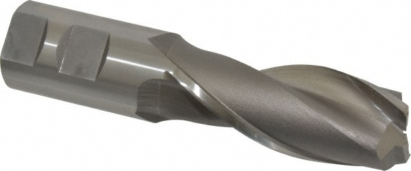 OSG 5256100 Square End Mill: 1-1/4 Dia, 3 LOC, 1-1/4 Shank Dia, 5-1/2 OAL, 2 Flutes, Cobalt Image