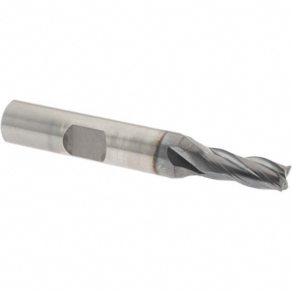 OSG 5410308 Square End Mill: 1/4 Dia, 5/8 LOC, 3/8 Shank Dia, 2-7/16 OAL, 4 Flutes Image