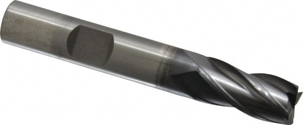 OSG 5410508 Square End Mill: 3/8 Dia, 3/4 LOC, 3/8 Shank Dia, 2-1/2 OAL, 4 Flutes Image