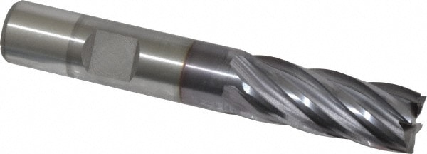 OSG 5411508 Square End Mill: 1/2 Dia, 1-1/4 LOC, 1/2 Shank Dia, 3-1/4 OAL, 6 Flutes, Cobalt Image