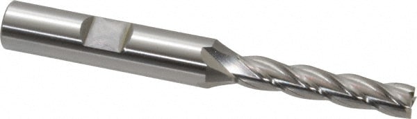 OSG 5450300 Square End Mill: 1/4 Dia, 1-1/4 LOC, 3/8 Shank Dia, 3-1/16 OAL, 4 Flutes, Cobalt Image