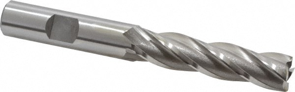 OSG 5451100 Square End Mill: 1/2 Dia, 2 LOC, 1/2 Shank Dia, 4 OAL, 4 Flutes, Cobalt Image