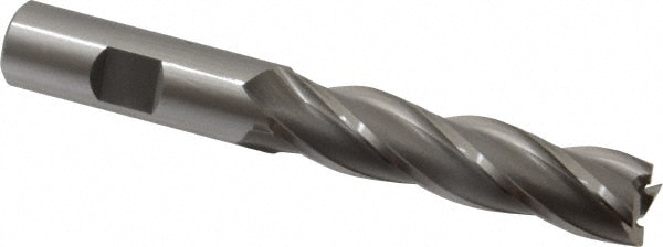 OSG 5452100 Square End Mill: 5/8 Dia, 2-1/2 LOC, 5/8 Shank Dia, 4-5/8 OAL, 4 Flutes, Cobalt Image